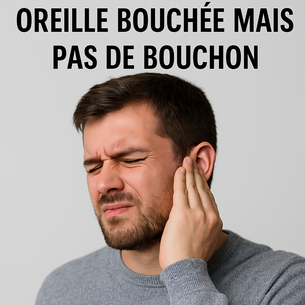 Sensation oreille bouchée mais pas de bouchon