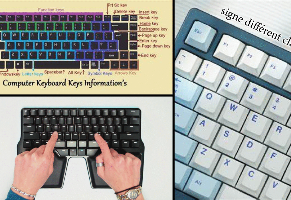 signe différent clavier